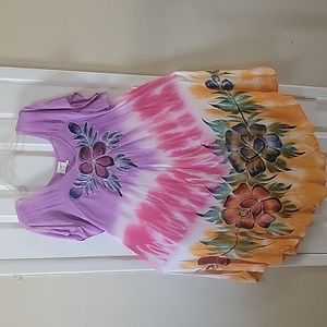 Exist  Boho Multi Colored Tye Dye Dress. One Size